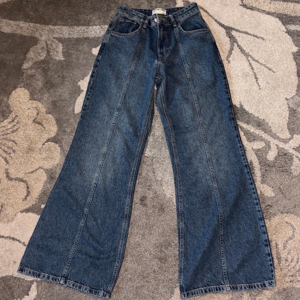 We The Free Dark Blue Flare Jeans